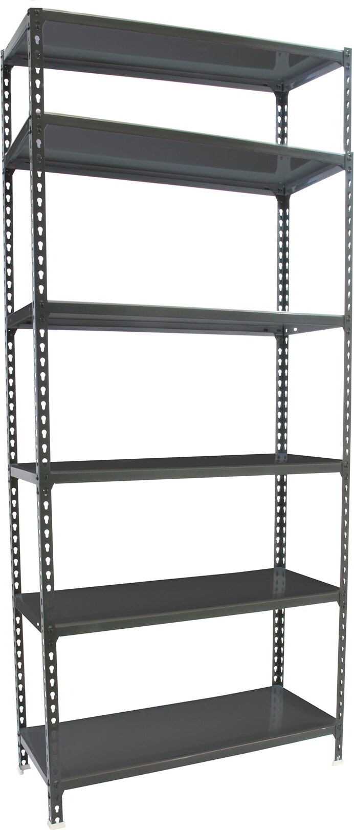 SimonRack Estantería Metálica, 2500x900x400 mm, 6 Alturas, Bandeja Metal, 180 kg de Punto Flexión, Antracita - Simonclick