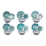 thumbnail of Excelsa Tafelservice 18-teilig Mandala aus blau-grauem Porzellan