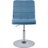 thumbnail of Chaise de salle à manger Ricky en tissu Bleu