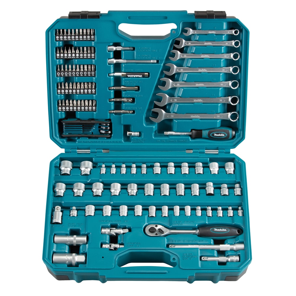 Makita Werkzeug-Set 120-tlg E-06616 | im Koffer Schlüssel universal Bits
