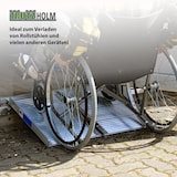 thumbnail of TRUTZHOLM Rollstuhlrampe klappbar 61 cm Traglast 272 kg Alu grau geriffelt Auffahrrampe