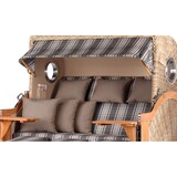 thumbnail of Strandkorb - bene living - Königssee Dreisitzer Teak Bullauge - PE shell - Modell 522 - inkl. Liftersystem