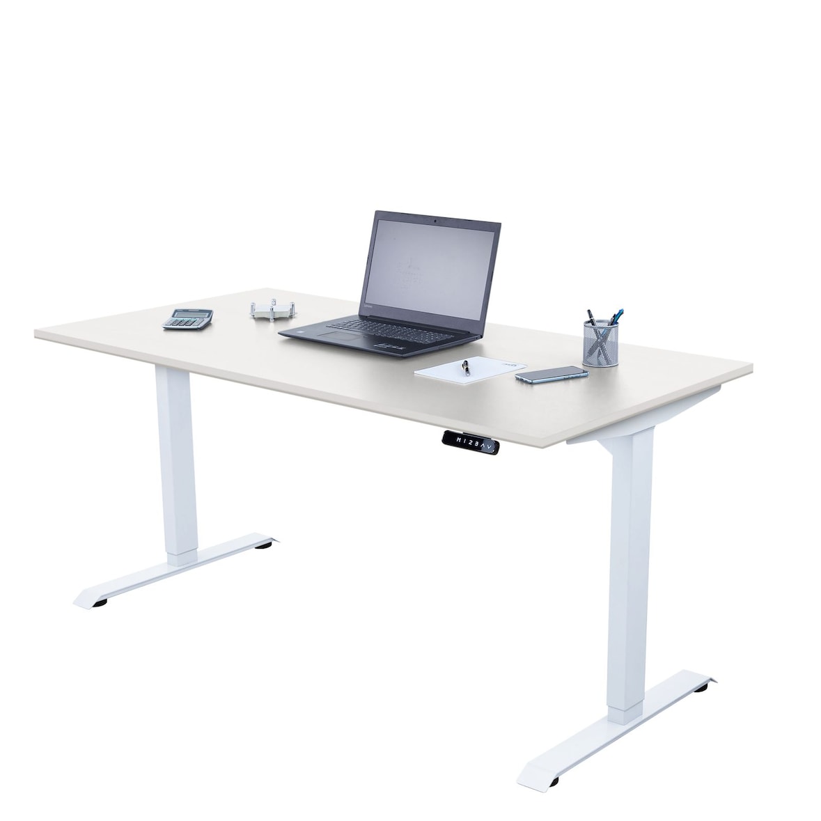 Schreibtisch elektrisch höhenverstellbar, Ergonomische Arbeitstisch, Gestell und Tischplatte