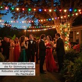 thumbnail of Illu-/Partylichterkette 10m Außenlichterkette Germany 20 bunte LED Tropfenlampen