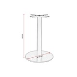 thumbnail of Pied de table de restaurant Ø50 en métal noir Pablo