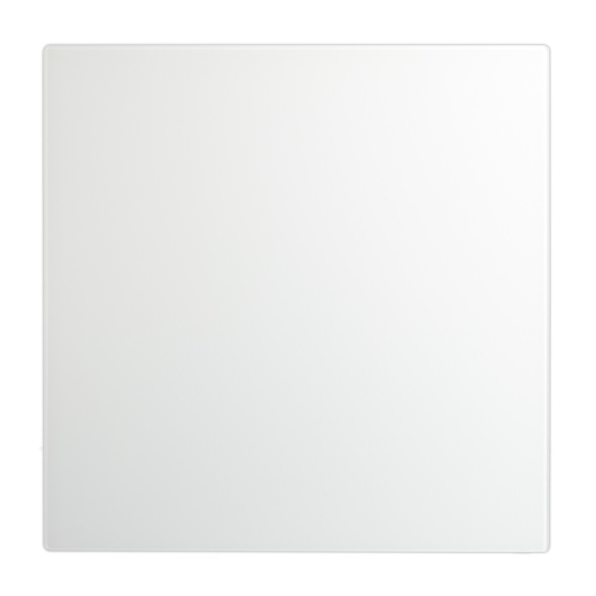 Relaxdays Magnettafel Glas, 50x50 cm, 3 Magneten, Marker, Stiftehalter, Büro & Küche, Sicherheitsglas Magnetboard, weiß