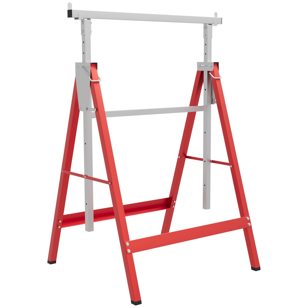 Set de 2 Caballetes Telescópicos Plegables con Altura Ajustable Caballetes de Sierra para Mesa y Trabajo de Bricolaje Carga 200 kg 68x58x80-130 cm