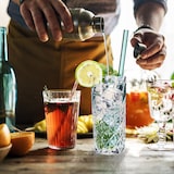 thumbnail of Relaxdays Longdrinkgläser, 6er Set, 300 ml, geschliffene Trinkgläser, spülmaschinenfest, Highball Gläser, transparent