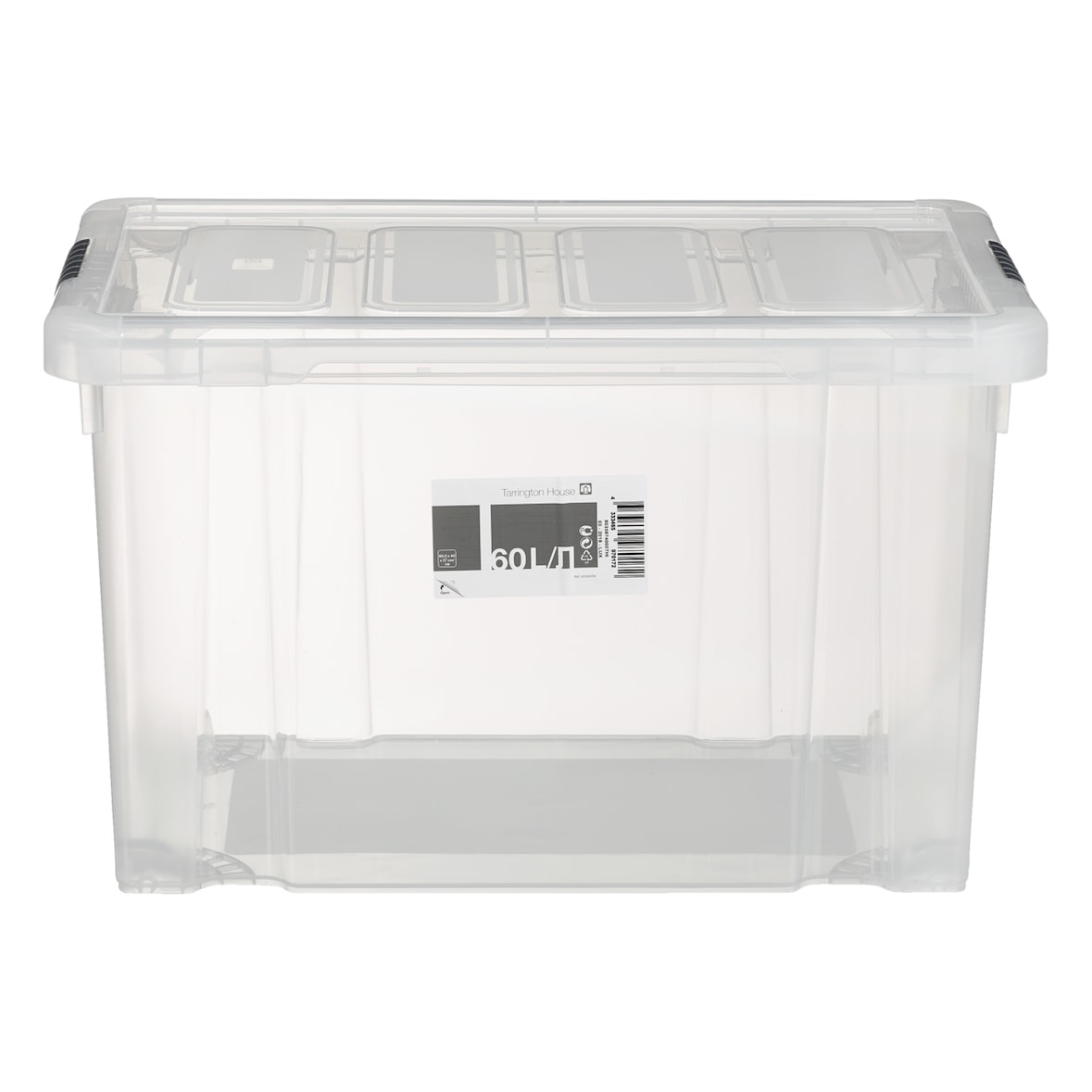Tarrington House Clear Box, mit Deckel, 60 l, transparent