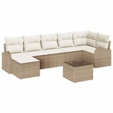 thumbnail of vidaXL Garten-Sofa-Set mit Kissen 8 pcs Beige Poly Rattan