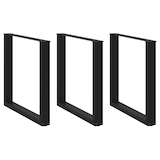 thumbnail of Helloshop26 - Juego de 3 patas para mesa de comedor en forma de U de 80 x 72-73 cm con niveladores ajustables diseño moderno en 02_0057444