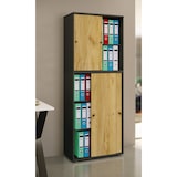 thumbnail of VCM Büroschrank Lona Anthrazit / Honig-Eiche