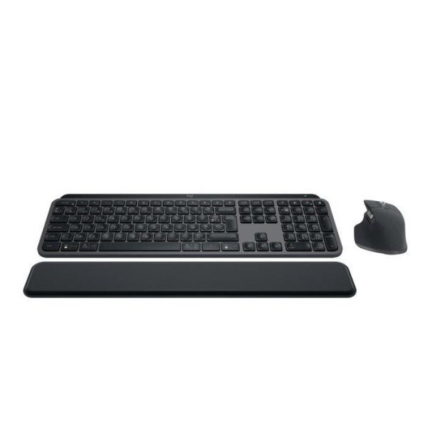 Clavier Sans Fil - LOGITECH - MX Keys S Combo - Bluetooth - Rétroéclairé - Touches silencieuses - Graphite Logitech
