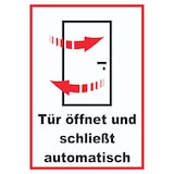 thumbnail of Tür öffnet und schließt automatisch Schild A0 (841x1189mm)