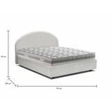 thumbnail of Dmora Doppelbett Cora, Containerbett mit Stoffbespannung, 100% Made in Italy, Frontöffnung, inklusive Matratze 160x190 cm, Weiß