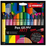 thumbnail of STABILO 12 feutres pointe biseautée Pen 68 MAX ARTY