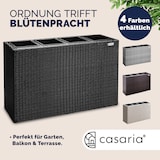 thumbnail of Casaria Poly Rattan Blumentopf herausnehmbar Schwarz