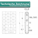 thumbnail of PRIOstahl Spannschraube Spannterminal - 10 Stück Seilspanner für Drahtseile 5-6mm aus Edelstahl V4A