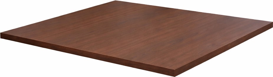 pemora Tischplatte Laminat (HPL) 80x80 cm - 26 mm stark, Dekor nussbaum dunkel