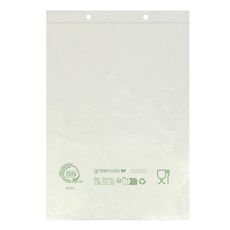 MONOUSO - Marktzak Block Home Compost “Classic” 23x33cm 12µm (3.000 stuks)