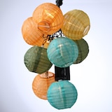 thumbnail of LED Solar Lichterkette Lampion 10 bunte Lampions Garten Balkon Terrasse L: 4,5m
