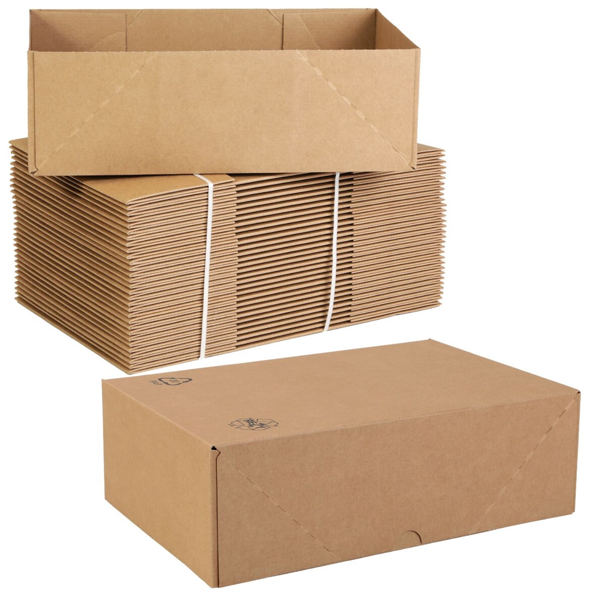 30x Stülpschachtel Deckel + Boden 372x245x118mm