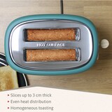 thumbnail of Briebe Nordic Torradeira Ranhura Larga 2 Fatias, 6 Níveis de tostagem, Grelha de Aquecimento, Descongelação, TA1166GRE, Verde, 870W