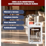 thumbnail of Friegasuelos con cera de alta resistencia y mantenimiento para suelos duros CERAPRO 5 Litros