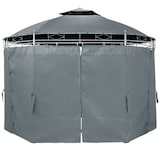 thumbnail of Helloshop26 - Gazebo de jardim 3,5 m de diâmetro cinza antracite 2208176