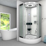 thumbnail of Dampfdusche Duschkabine Sauna Dusche D58-50M3-EC 90x90 cm mit 2K Scheiben Versiegelung