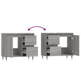 thumbnail of vidaXL Badschrank Grau Sonoma 65x33x60 cm Holzwerkstoff