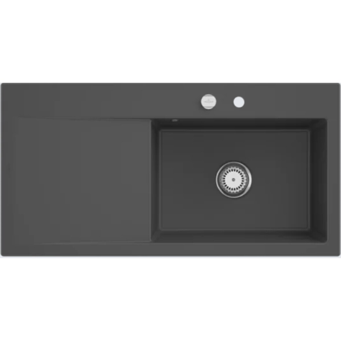 Villeroy&Boch Rechteckiges Spülbecken, Küchenspüle Subway Style 60 Graphite CeramicPlus 1000x510mm, Unterschrankbreite 60 cm