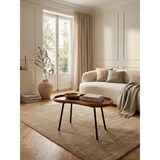 thumbnail of Couchtisch WL5.670 71x42x40 cm Sheesham massiv Sofatisch Nierenform  mit Metallbeinen, Wohnzimmertisch Massivholz, Kleiner Nierentisch Echtholz,