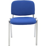 thumbnail of Besucherstuhl Ken Chrom Stoff blau