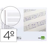thumbnail of Bloc Musica Liderpapel Pentagrama 4Mm Cuarto 20 Hojas 100G/M2