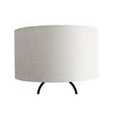 thumbnail of SalesFever Staande lamp drijfhout 155cm | met plantenmand | kap grof linnen | frame drijfhout & metaal | B34xD34xH155cm |natuur-wit-zwart