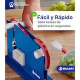 thumbnail of Maquina Cierrabolsas Precintadora Bolsas Azul Lacada + 6 Rollos Rojos