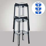 thumbnail of Conjunto de 2 bancos de bar Fox preto