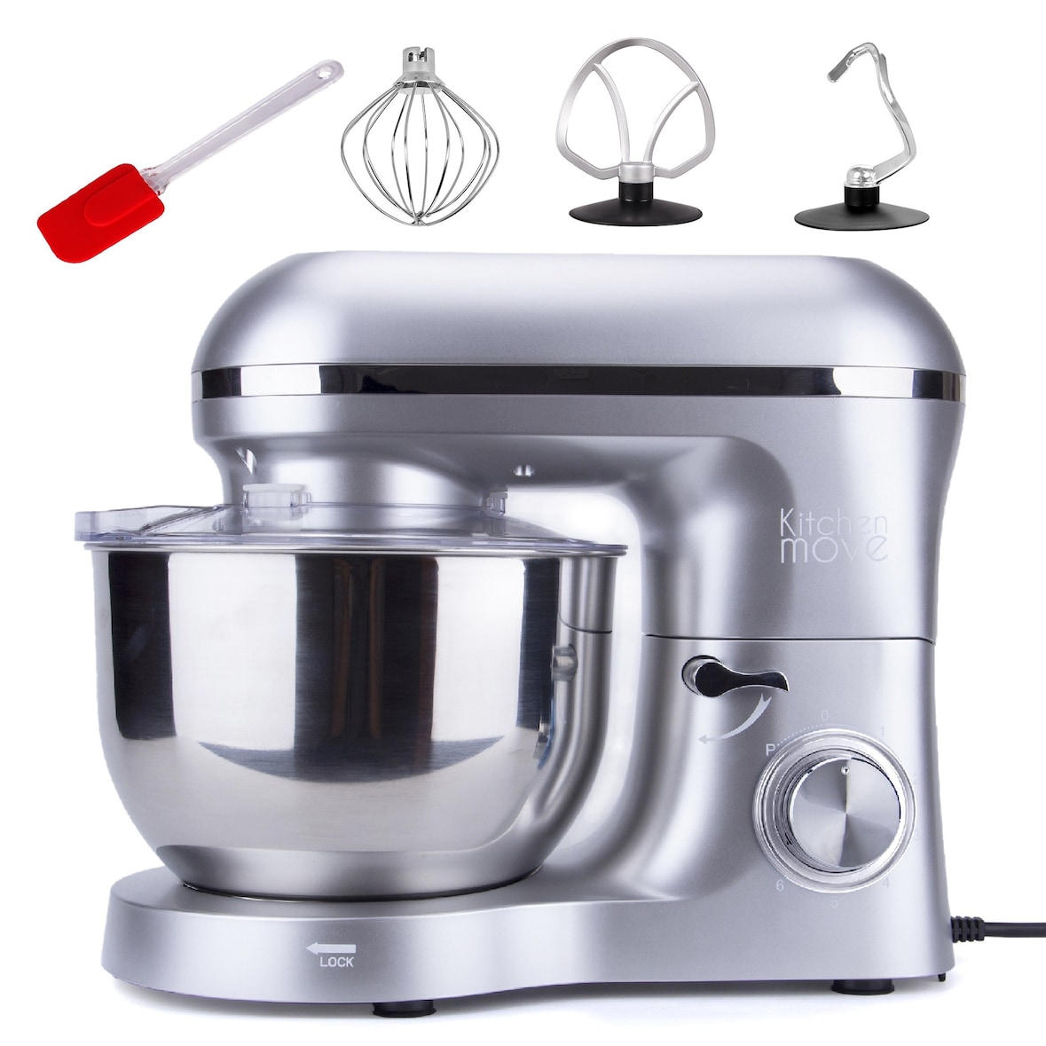 Robot patissier multifonction 1500W bol 5.5L VIPER Gris acier