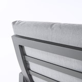 thumbnail of Sofá de jardin esquinero, Aluminio reforzado color antracita, 4 plazas, Cojines color gris