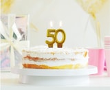 thumbnail of 50. Geburtstag Kerze gold Zahl