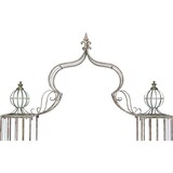 thumbnail of DanDiBo Rosenbogen mit Tor Pforte Metall 275x170 cm Rundbogen Torbogen Pergola 110241 Schmiedeeisen Rankhilfe Gartentor