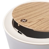 thumbnail of Poubelle Sur Pied De Salle De Bain Push - Malmo - Kitchen Move - 7 L - Ouverture Par Pression - Bois Design