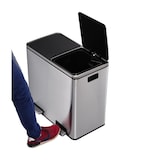 thumbnail of Kitchen Move Poubelle De Cuisine A Pédale Tri Sélectif - Acier 60l (30+30) Major