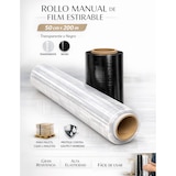 thumbnail of Rollo Film para Embalar Industrial, Manual | Mudanzas y Envios | Transparente | 50cm x 200 Metros | Resistente | Muy Flexible -