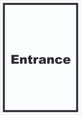thumbnail of Entrance Schild mit Text Eingang hochkant A4 (210x297mm)