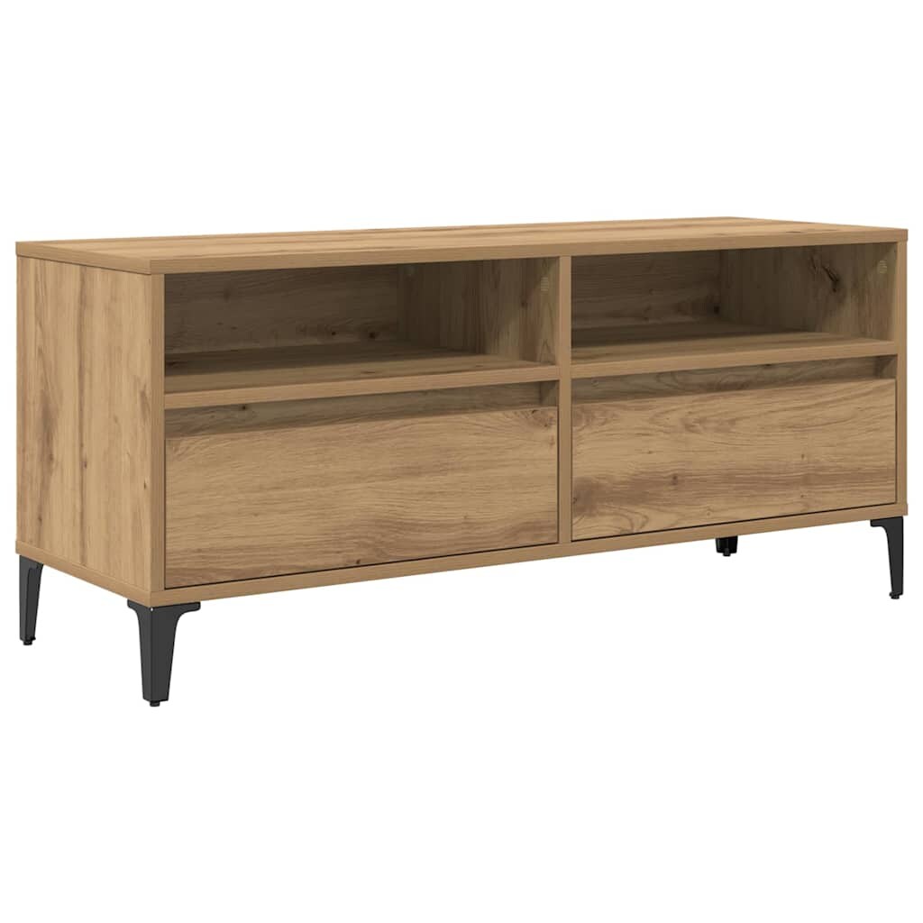 vidaXL TV-Schränk mit Schubladen Artisan-Eiche 100 x 34,5 x 44,5 cm
