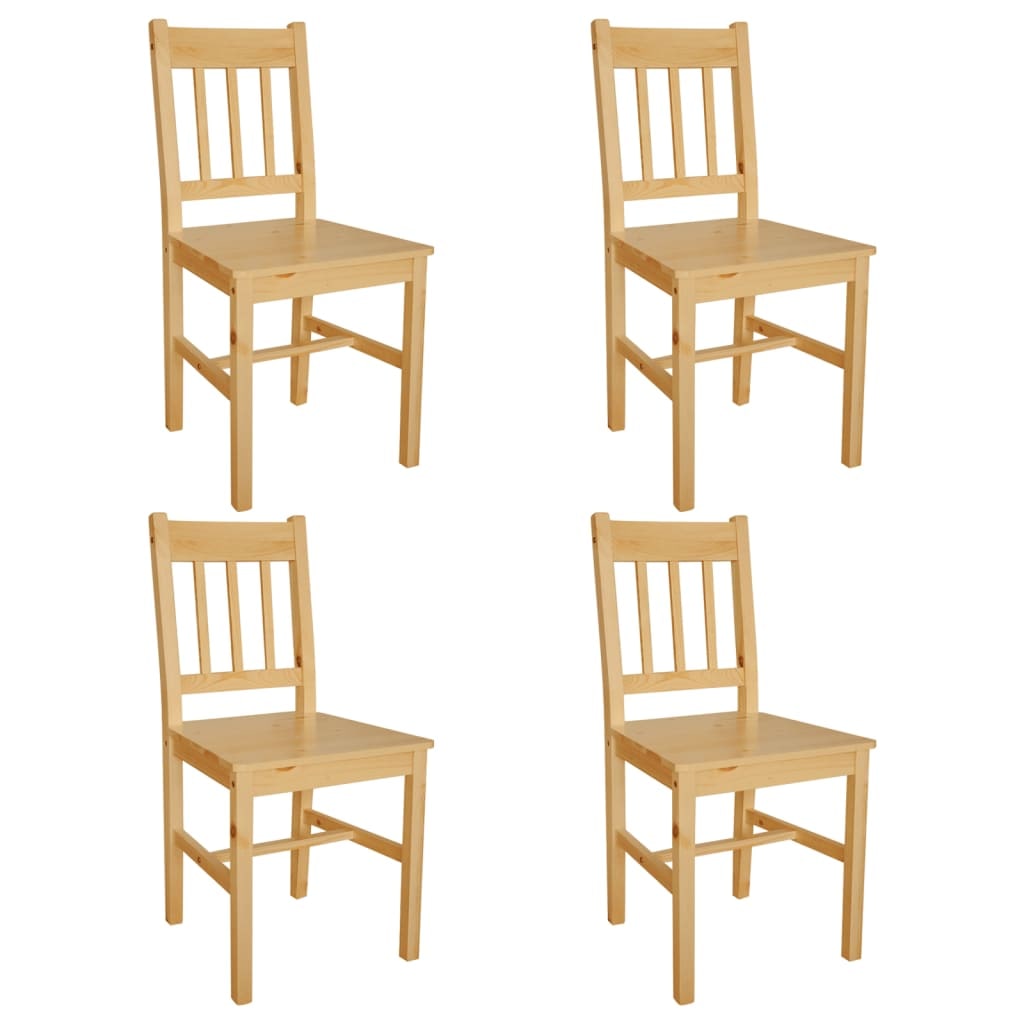 Chaises à manger lot de 4 bois de pin Modèle Nova Jardin