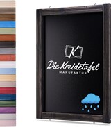 thumbnail of Wetterfeste Outdoor Kreidetafel mit Holzrahmen / Schwarz 55x150cm
