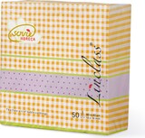 thumbnail of Sovie HORECA Serviette Vichy in curry aus Linclass® Airlaid 40 x 40 cm, 50 Stück - Punkte Karo Struktur